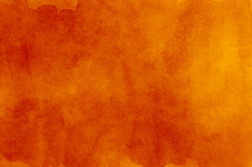 Abstract orange watercolor background texture