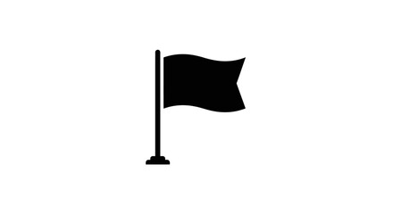 black and white flag