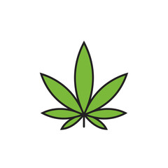 green leaves isolated on white background