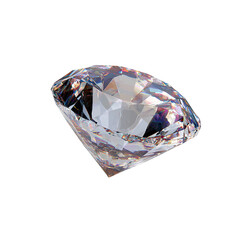Close-up of a flawless,faceted diamond
