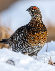 Grouse in snow