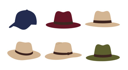 collection of hats