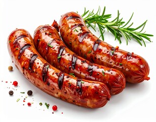 Delicious Barbecue Sausages Ready to Serve