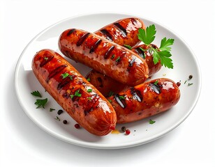 Delicious Barbecue Sausages Ready to Serve