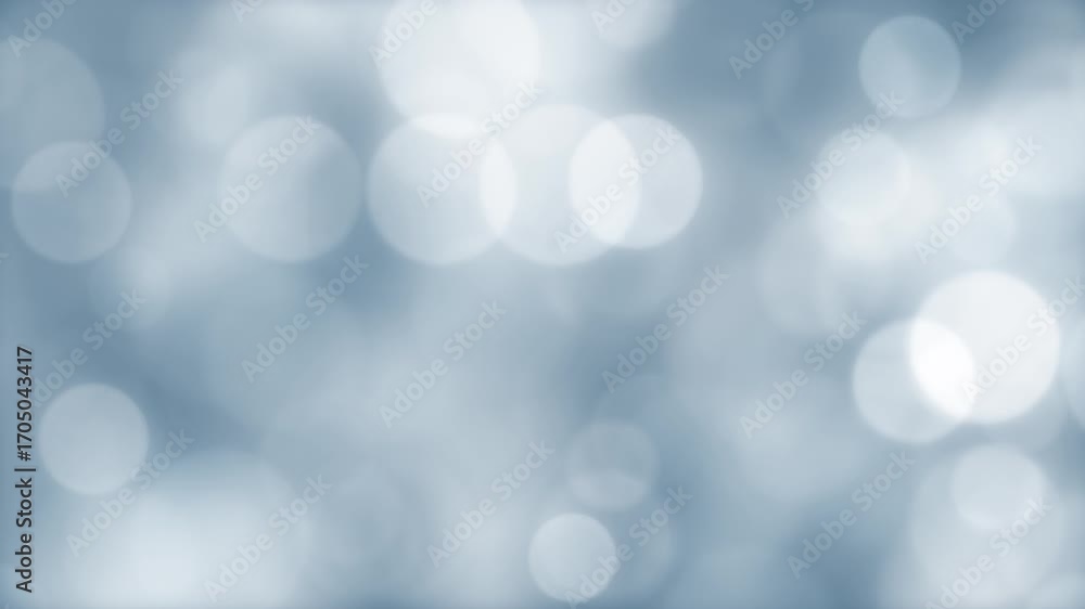 Wall mural soft white defocused particles background blue loop