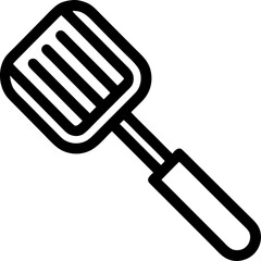 Potato masher vector line art icon black and white white background