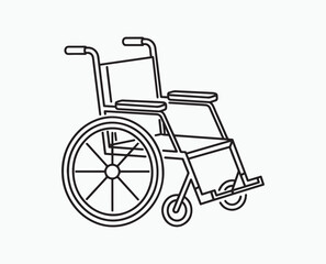 wheelchair icon vector