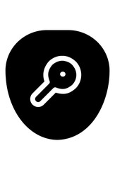 Black shield with a white keyhole. Solid keyhole icon on a black shield. Security symbol of a keyhole on shield.