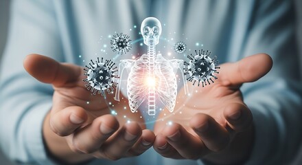 Human anatomy virus protection healthcare medical