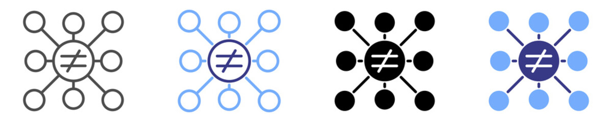 different icon set multiple style