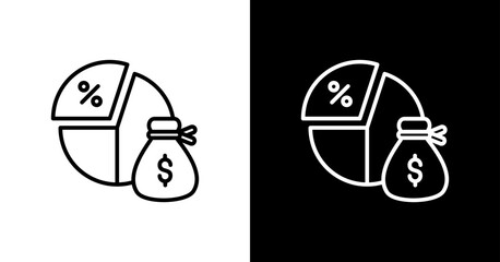 Profit Margin Increase Icon Set Multiple Style Collection