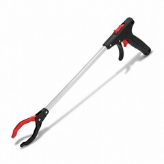 Versatile long-handled grabber tool for efficient waste cleanup, facilitating easy collection of litter and debris without bending, enhancing environmental care and public area tidiness