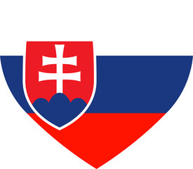 Slovakia flag heart