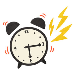 目覚まし時計　6時15分アラーム