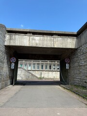 old abandoned concrete building