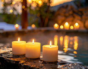 Candlelight Spa Ambience — Evening Warm Relaxation Background