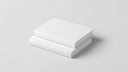 Blank White Books Mockup