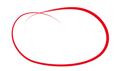 Red heart isolated on white background for love and valentine design