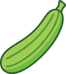  zucchini vector clipart illustration