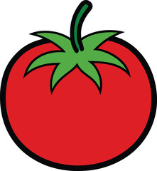 tomato vector clipart illustration