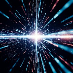 Naklejka premium Abstract Radiating Energy Burst.