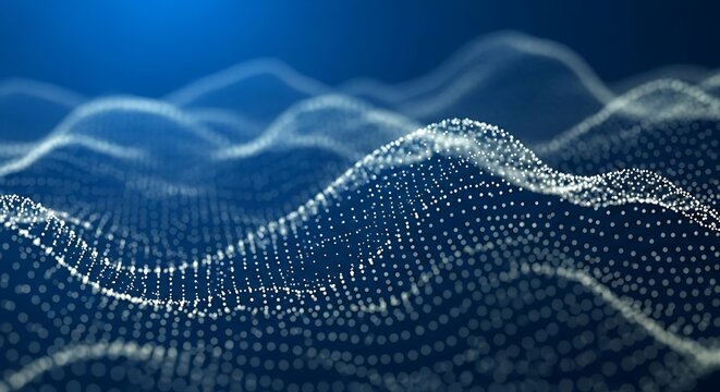 Abstract Digital Waveform.