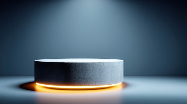 Lit object on a table representing chat bubble glowing on a chart base in a unique creative visual concept - Powered by Adobe