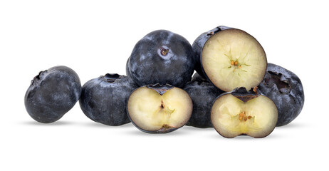 Blueberry isolated on transparent png