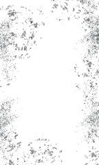 Silver foil frame,  flakes of silver flakes shimmer, silver splash,silver foil on vertical png transparent background. Premium design,wedding,vip cover template,grand opening.