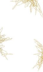 Golden foil frame. Golden line.splash, gold confetti, frame, gold brush, gold, abstract gold, foil frame, glitter, background, illustration, decoration, splatter, isolated, design, texture, border.