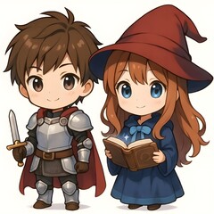 Mini Hero and Mage Duo