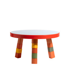 Colorful wooden childrens table