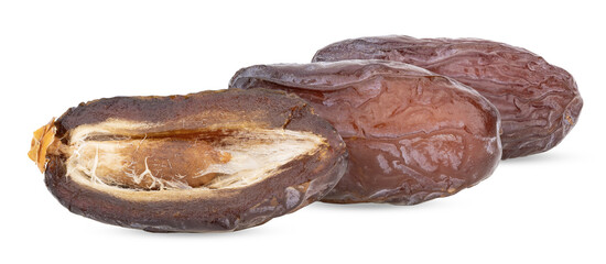 Dried dates fruit isolated on transparent png