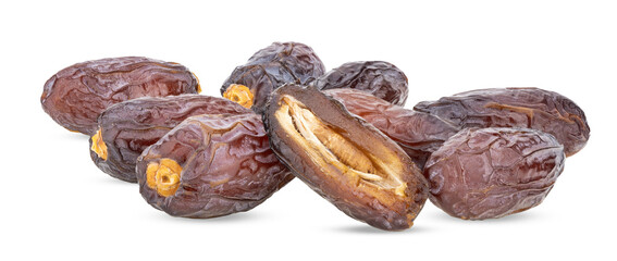 Dried dates fruit isolated on transparent png
