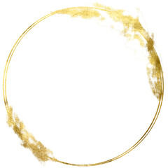 Round frame made of gold foil.Golden foil frame. Frame luxury round gold sparkle.Golden foil frame.Luxury design for wedding printing,advertising,posters,websites.