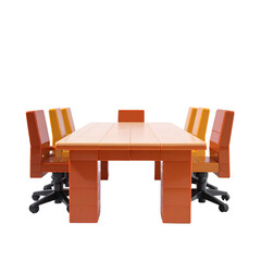 Conference table with chairs