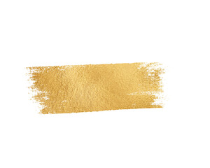 Gold paint stroke