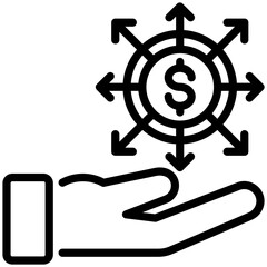 capex icon isolated on white background. vector illustration icon for investment