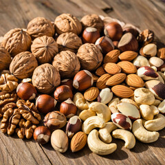 nuts on the table