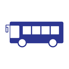 bus symbol transportation icon vector
