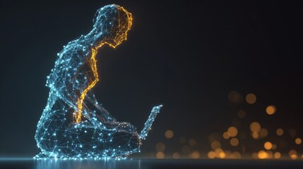 Smart learning with ai: customized education for every student. Cyber grid. Dynamic ai learning: a leap into future-ready education techniques. Futuristic system. Ai interface.