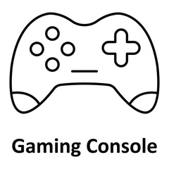 Gaming Console Vector icon which can easily modify or edit