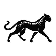 silhouette of a cheetah