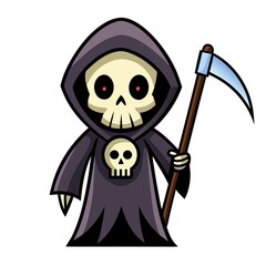 cartoon zombie halloween on transparent background