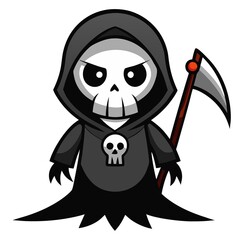 Halloween ghost cartoon on transparent background