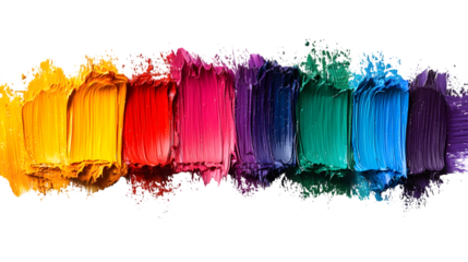 rainbow gradient overlay isolated on a transparent background