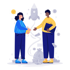 Business & Finance Illustration Pack – Loan, Fintech, Investment, and Modern Financial Concept