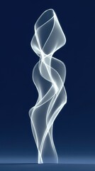 Blue Light Flow Abstract Background for Corporate Presentation or Web Design