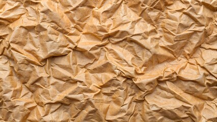 Crumpled brown paper texture background for text art