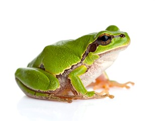Obraz premium Close-up of a green frog